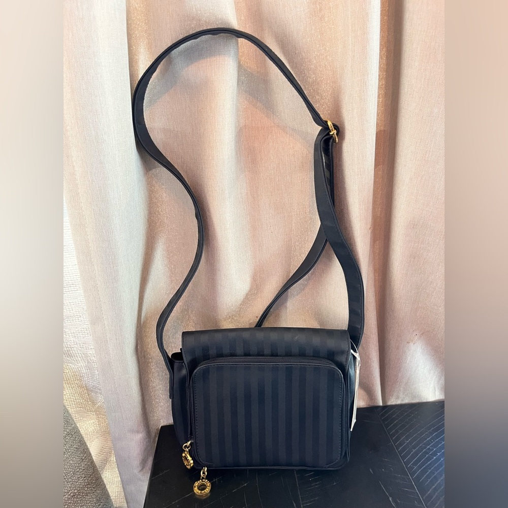 Nine West Blue Striped Crossbody Bag